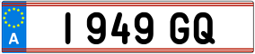 Trailer License Plate